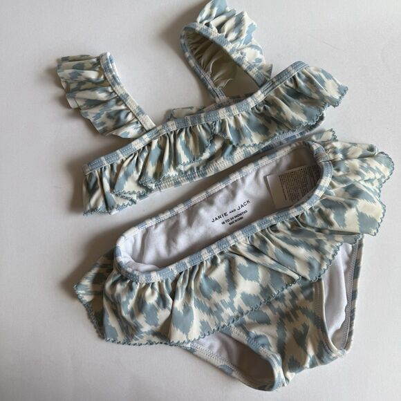 JANIE & JACK Patterned toddler girl Swimsuit -18 to 24 MO-2 pcs - Picture 1 of 5